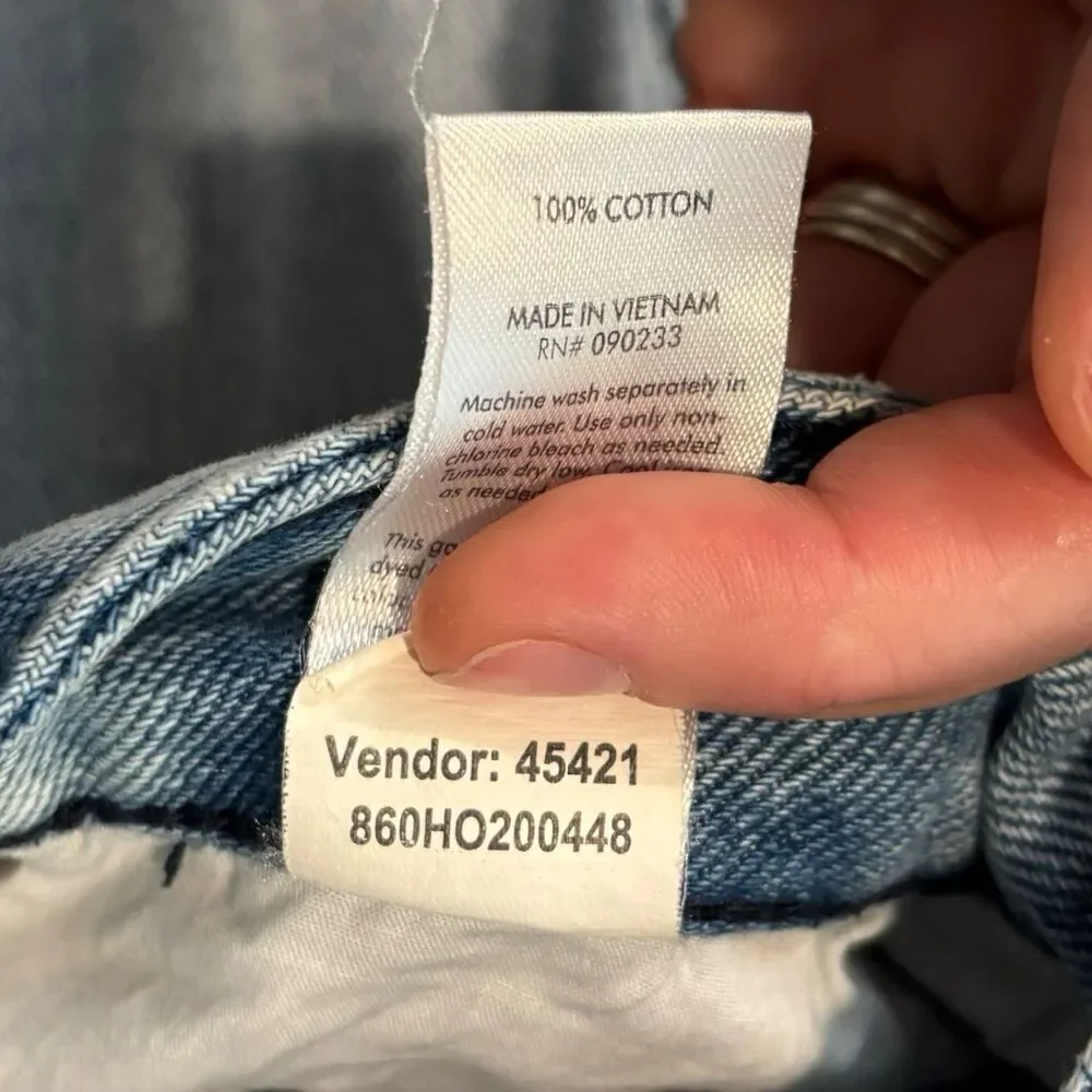 PacSun 90s Boyfriend Jeans XS Women’s Light Wash High Rise Straight Leg - Picture 8 of 10